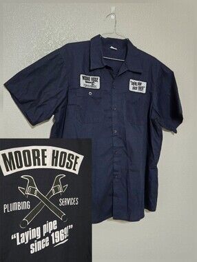 Spirit Moore Hose Plumbing Services Work Shirt Mens Costume, Plus Size